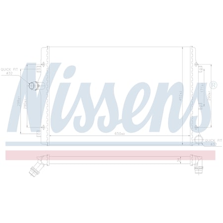 Nissen Nissens Radiator, 65281A 65281A